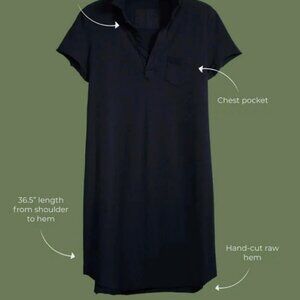 Frank & Eileen Lauren Polo Shirt Dress Black